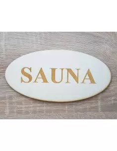 Tabuľka s nápisom Sauna 20 cm