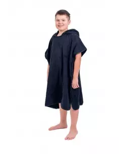 Pončo s kapucňou Čierne 80*90 cm