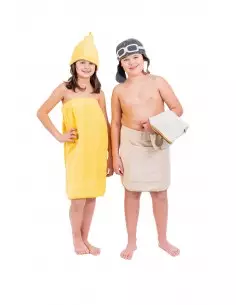 Kilt do sauny 100 % bavlna Svetlo hnedý, 45*100 cm 2