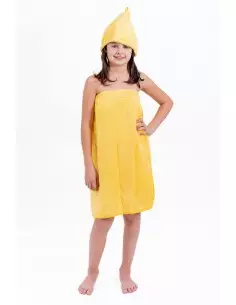 Kilt do sauny 100 % bavlna Žltý,  60x120 cm