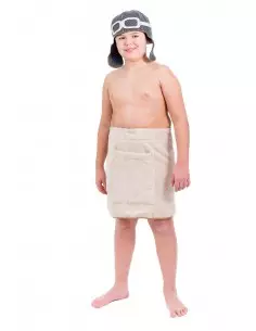 Kilt do sauny 100 % bavlna Svetlo hnedý, 45*100 cm