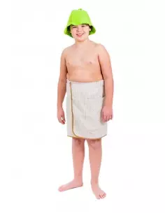 Kilt do sauny pre deti ľan/bavlna, 45x100 cm