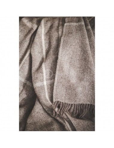 Vlněná deka Elegant, hnědá 140 x 240 cm, 100% vlna