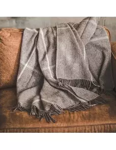 Koc wełniany Elegant, brązowy 140 x 240 cm, 100% wełna