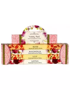 Zestaw 4 zapachów ręcznie robionych kadzidełek - Kwiatowa...