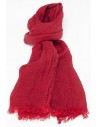 Červená lněná šála
Červená šála vyrobená z lehkého plátna. Šál zdobí třásně, které jsou 2 cm dlouhé. Šátek je ideální doplněk pro chladné dny. Budete vypadat originálně a stylově.