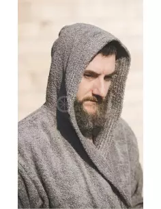 Szlafrok bawełniany szary 2