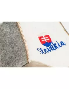 Czapka do sauny z filcu wełnianego, Mix z logo Słowacji 2