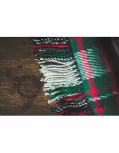 Koc wełniany "Scotland "zielony 130 x 210cm