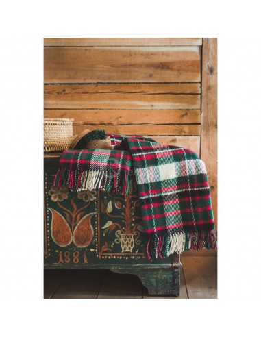 Vlněná deka "Skotsko" zelená 130 x 210cm