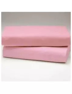 Prześcieradło bawełniane różowe, 105 x 150 cm 2