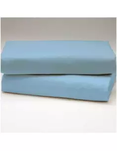 Prześcieradło bawełniane niebieskie 105 x 150 cm 2