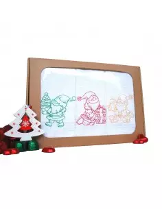 Ręczniki kuchenne do pakowania prezentów "Dziadek Mróz"