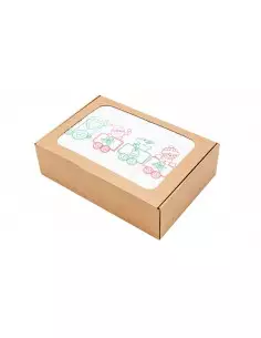 Ręczniki kuchenne do pakowania prezentów "Train" 2