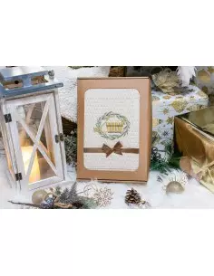 Męski lniany zestaw do sauny (kilt do sauny, czapka do... 2