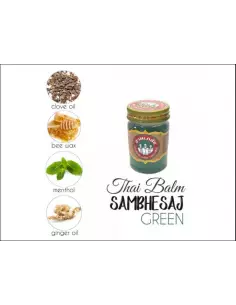 Ziołowy balsam do masażu, zielony SAMBHESAJ 50 g 2