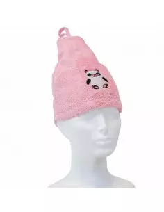Czapka do sauny różowa Panda
