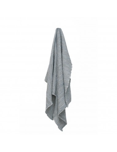Lněně bavlněný ručník šedý 100 x 135 cm