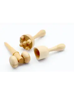 Zestaw mini rollerów do maderoterapii twarzy, 3 szt.