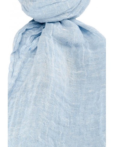 Modrý ľanový šál