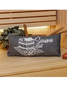 Poduszka do sauny, czarna