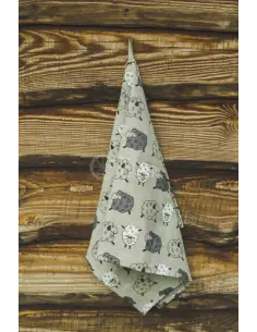 Lniany bawełniany ręcznik kuchenny Sheep