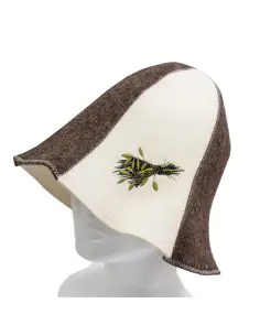 Czapka do sauny 100% filc wełniany Gałąź 2