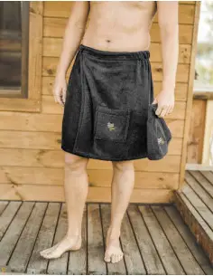 Męski zestaw do sauny, czarny