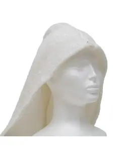 Turban do włosów, biały