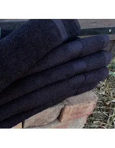 Ręcznik bawełniany czarny 50 x 100 cm