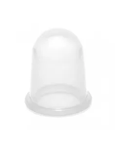 Silikonowa kolba do masażu rozmiar L, przezroczysta