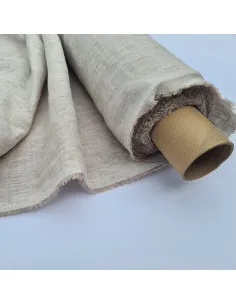 Prana tkanina lniana (szerokość 200 cm), naturalna
