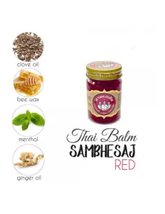 Ziołowy balsam do masażu, czerwony SAMBHESAJ 50 g 2