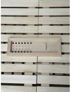 Kratka wentylacyjna do sauny 365x125x20mm.0,45 kg