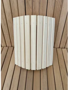 Klosz do sauny narożny owalny 2