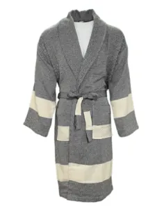 Bawełniany szlafrok Hamam, czarny