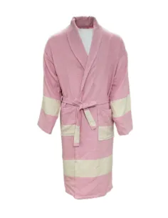 Bawełniany szlafrok Hamam, różowy