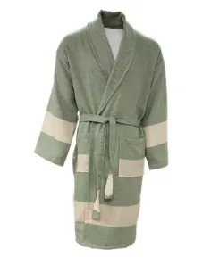 Bawełniany szlafrok Hamam, zielony