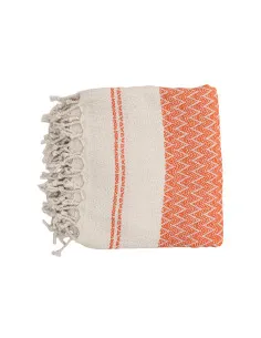 Ręcznik do łaźni tureckiej Waves 100 x 180 cm, pomarańczowy 2
