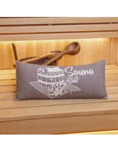 Poduszka do sauny, jasnoszara