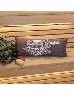 Poduszka do sauny, brązowa