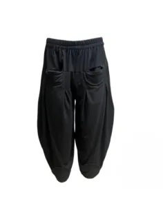 Luźne spodnie do sauny, czarne